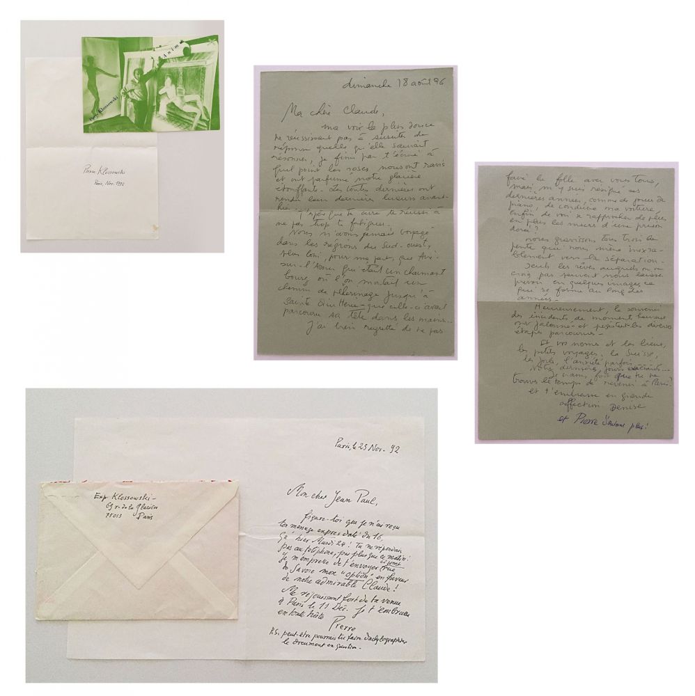Нет Никаких Технических Klossowski - Lettres manuscrites