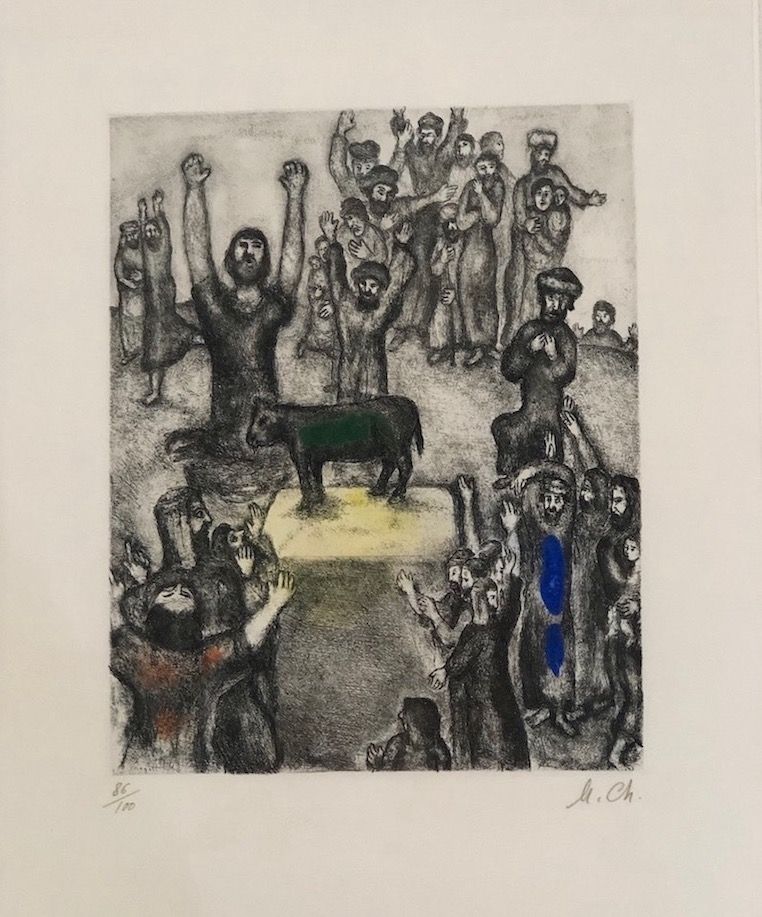 Офорт И Аквитанта Chagall - LeVeau d' Or