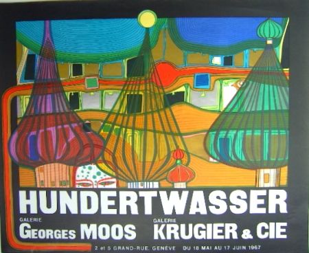 Литография Hundertwasser - L'Expulsion