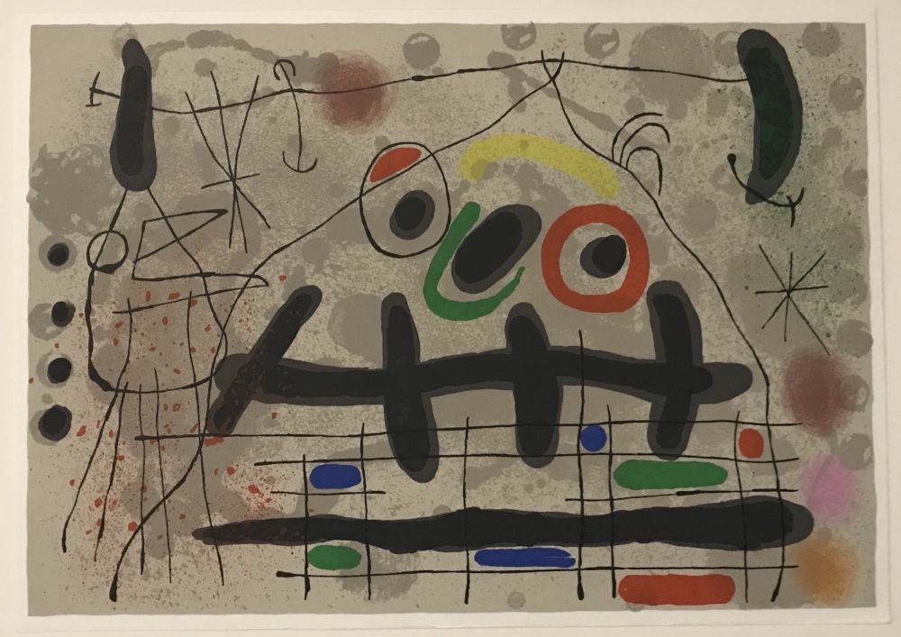 Литография Miró - Lezard aux Plumes d'or (M.461)
