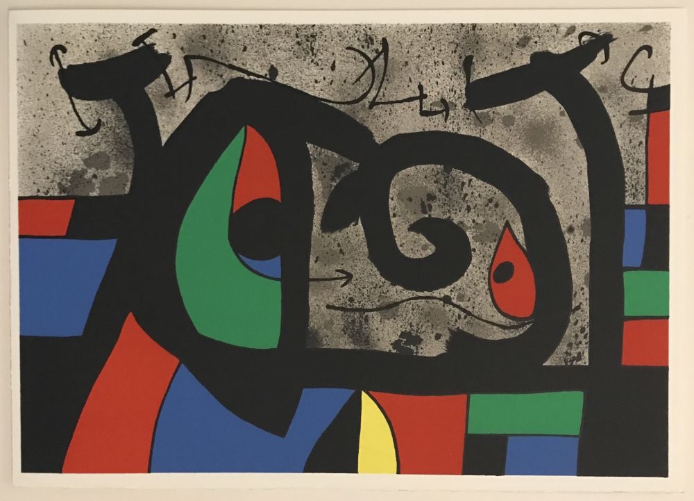 Литография Miró - Lezard aux Plumes d'or (M.809)