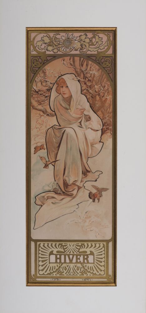 Литография Mucha - L'hiver
