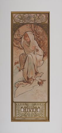 Литография Mucha - L'hiver