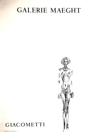 Литография Giacometti - L'Homme Debout