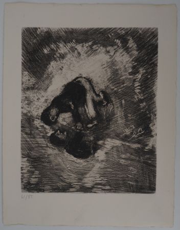 Гравюра Chagall - L'homme et son reflet