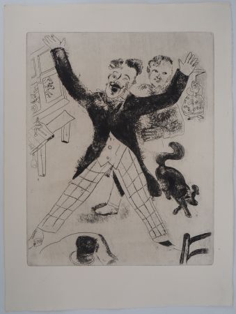 Гравюра Chagall - L'homme heureux (Nozdriov)