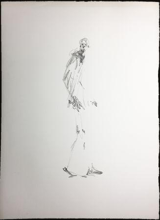 Литография Giacometti - L'HOMME QUI MARCHE. Lithographie pour 
