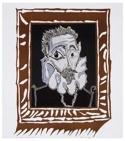 Литография Picasso - L'Homme à la Fraise (Man with Ruff)