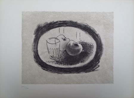 Литография Braque - L'homme à l'écharpe