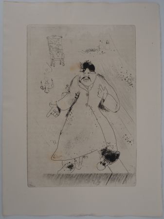 Гравюра Chagall - L'hôte (L'intendant)