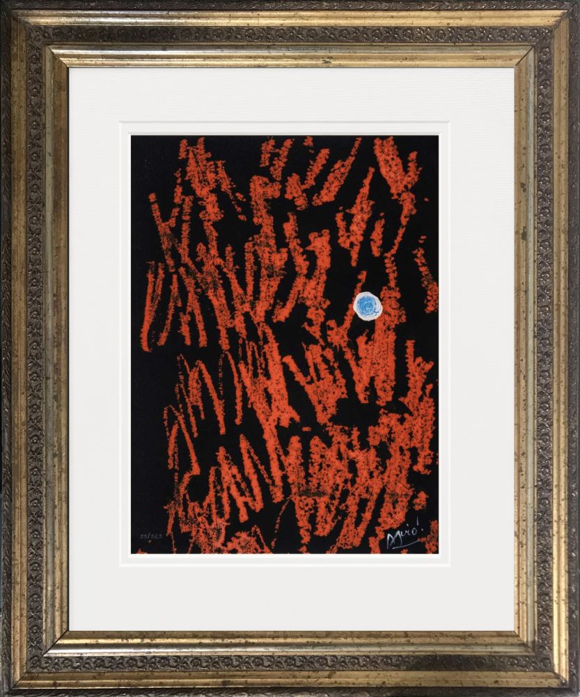 Гравюра Miró - Liberté des Libertés (Original Gravure with drawing)