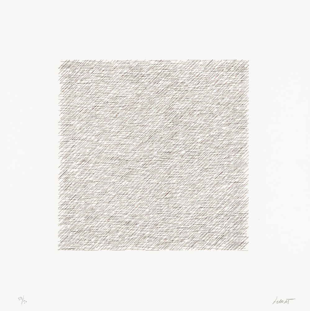 Литография Lewitt - Lines of One Inch in Four Directions and All Combinations 03 (70122)
