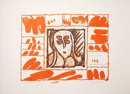 Литография Alechinsky - Lino litho