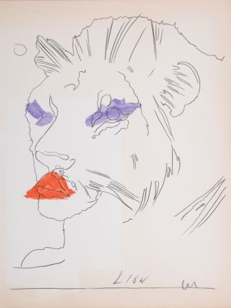 Нет Никаких Технических Warhol - Lion, C. 1974 - Hand-signed