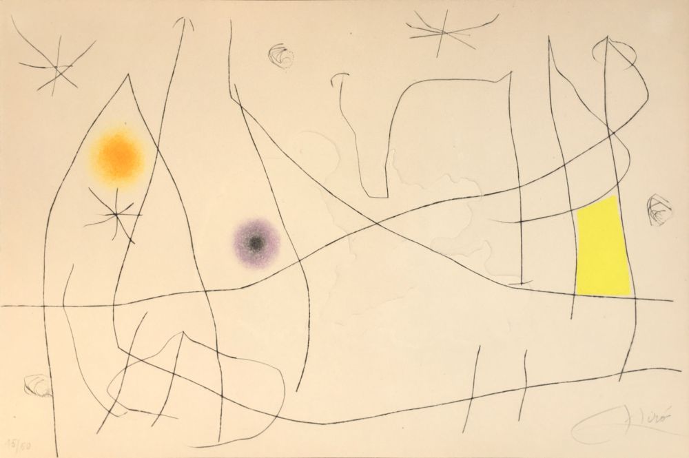 Гравюра Miró - L'Issue dérobée, 1974 - Hand-signed & numbered