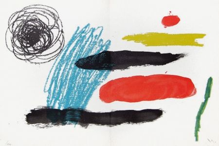 Литография Miró - Lithograph VI from Miró, Obra Inedita Recent, 1964