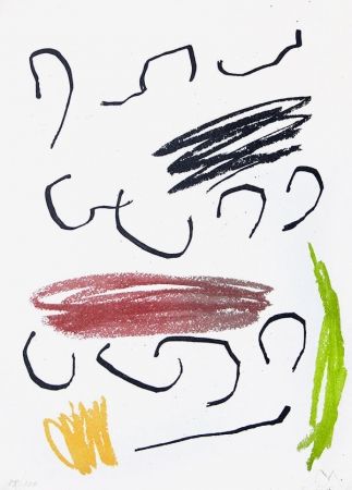Литография Miró - Lithograph VII from Miró, Obra Inedita Recent, 1964