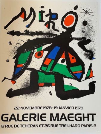 Литография Miró - Lithographic poster