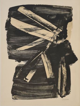 Литография Soulages - Lithographie n°10 