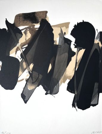 Литография Soulages - Lithographie n°14 