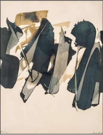 Литография Soulages - Lithographie n°14 – 1964