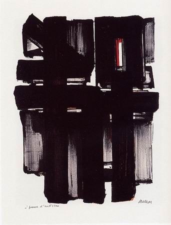 Литография Soulages - Lithographie n°2