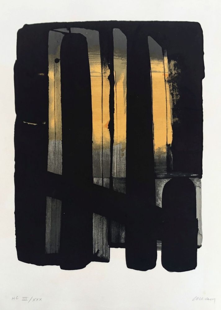 Литография Soulages - Lithographie n°38