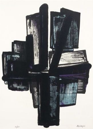 Литография Soulages - Lithographie n°4