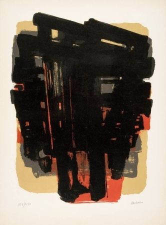 Литография Soulages - Lithographie n°8