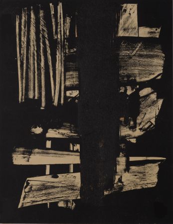 Литография Soulages - Lithographie N°9