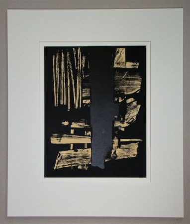 Литография Soulages - Lithographie N°9 