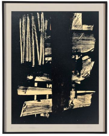 Литография Soulages - Lithographie N°9, 1959