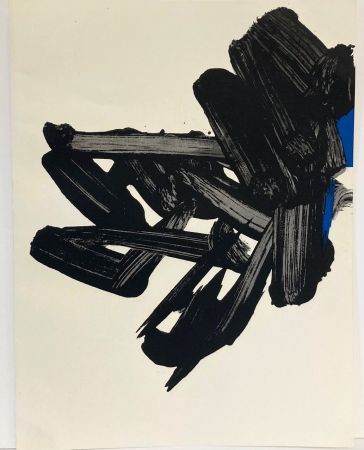 Литография Soulages - Lithographie n° 17. 1964.