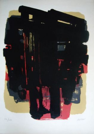 Литография Soulages - Lithographie n° 8