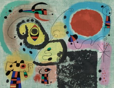 Литография Miró - Lithographie pour le Centenaire de L'Imprimerie Mourlot