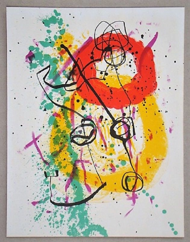 Литография Miró - Lithographie pour XXe Siècle