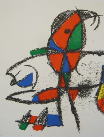 Литография Miró - Lithographie  X Miro lithographe II