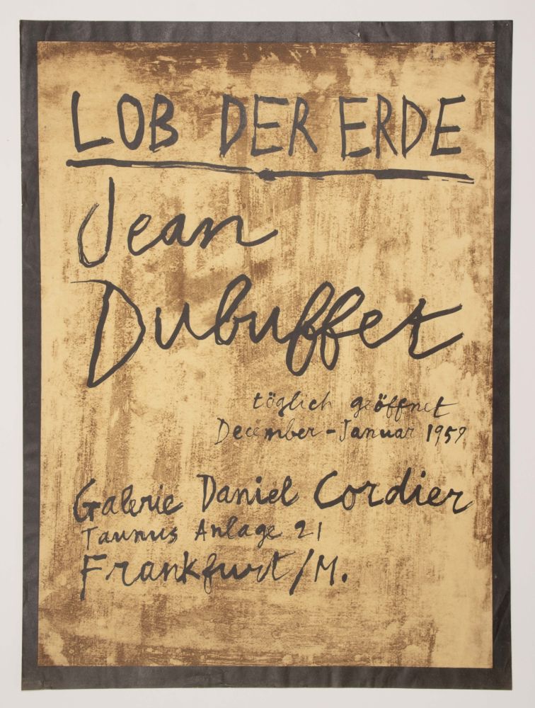 Литография Dubuffet - LOB DER ERDE.