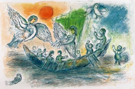 Литография Chagall - L'Odyssée, Planche XIX