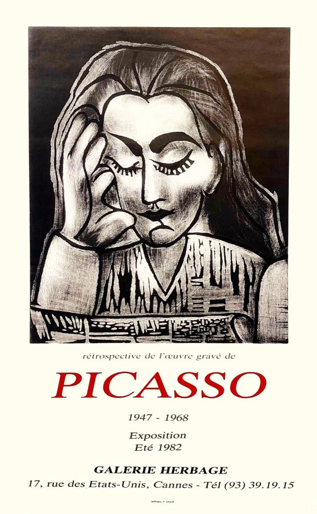 Афиша Picasso - L'oeuvre gravee 1947-1968, HGalerie Herbage 1982