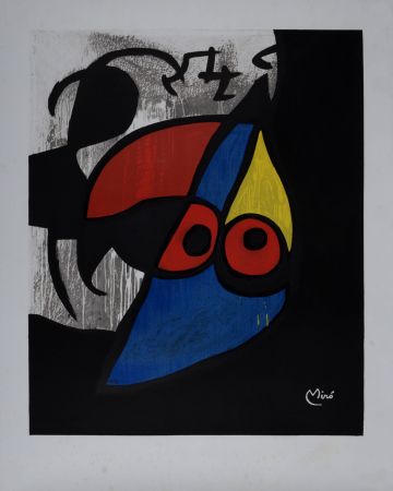 Литография Miró - L'Oiseau, circa 1983