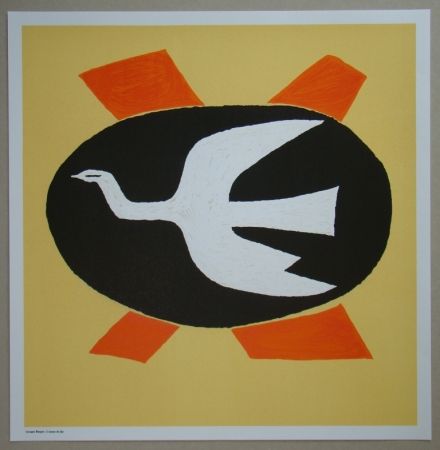 Литография Braque - L'oiseau de feu, 1958