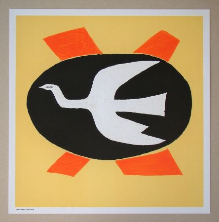 Литография Braque (After) - L'oiseau de feu, 1958