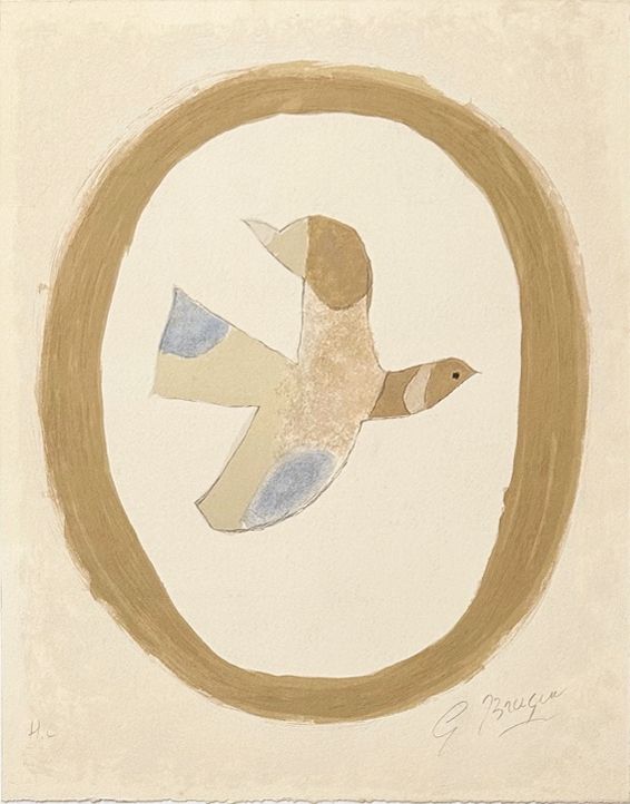 Литография Braque - L'oiseau des sables