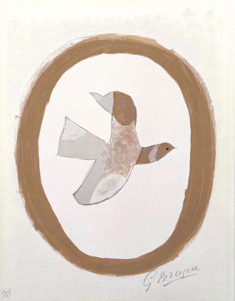 Литография Braque - L'oiseau des sables 