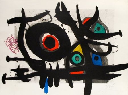 Гравюра Miró - L'oiseau destructeur