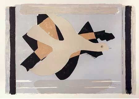 Литография Braque - L'oiseau est son nombre