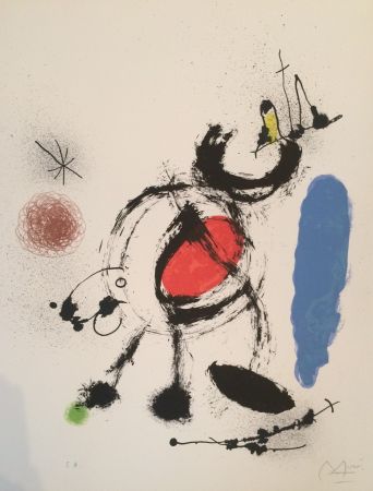 Литография Miró - L'oiseau Migrateur