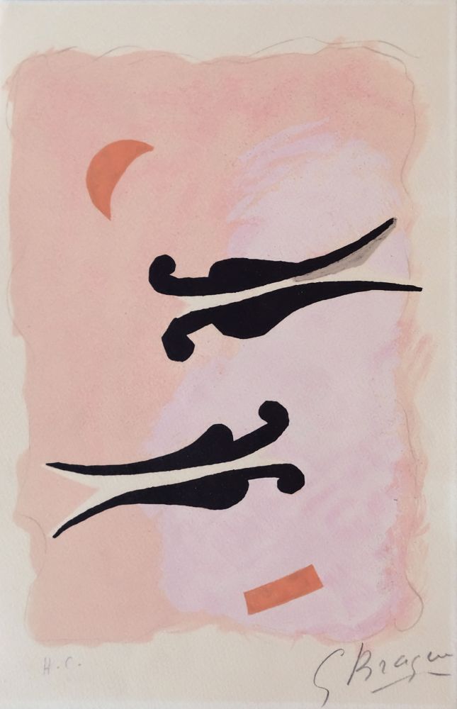 Литография Braque - L'Oiseaux - La nuit - La faim