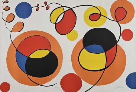 Литография Calder - Loops and Spheres
